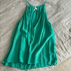 Joie Teal Silk Sleeveless Women's Top
